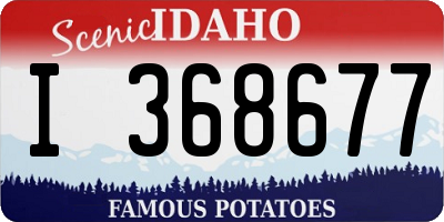 ID license plate I368677