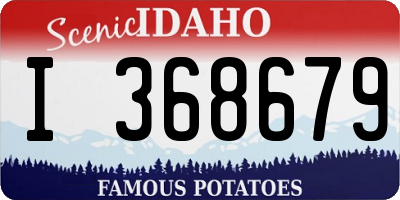 ID license plate I368679