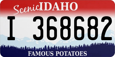 ID license plate I368682