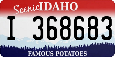 ID license plate I368683