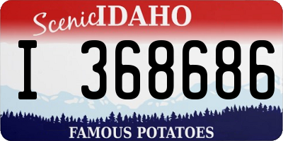 ID license plate I368686