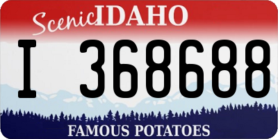 ID license plate I368688