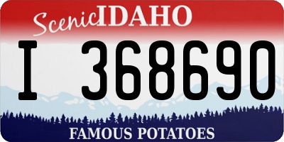 ID license plate I368690