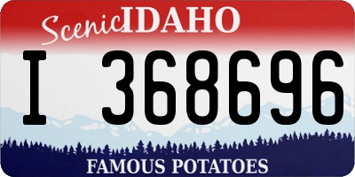 ID license plate I368696