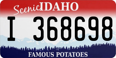 ID license plate I368698