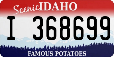 ID license plate I368699