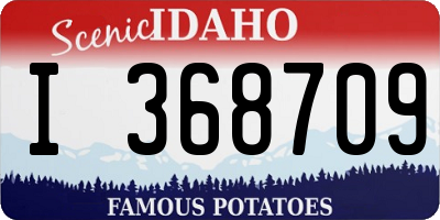 ID license plate I368709