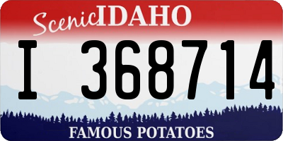 ID license plate I368714