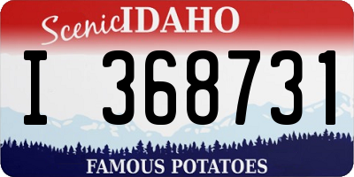 ID license plate I368731