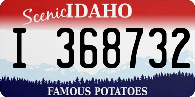 ID license plate I368732