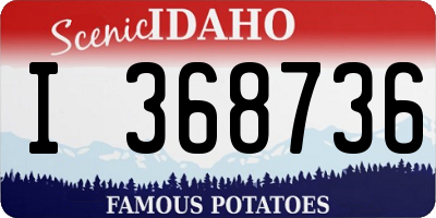 ID license plate I368736