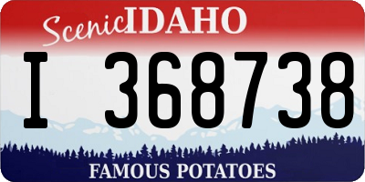 ID license plate I368738