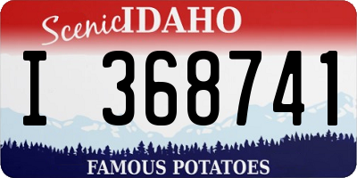 ID license plate I368741