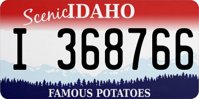 ID license plate I368766