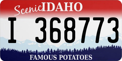 ID license plate I368773