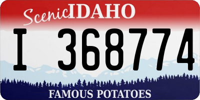 ID license plate I368774