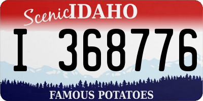 ID license plate I368776