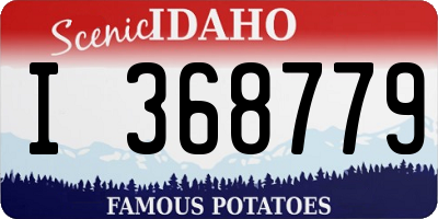 ID license plate I368779