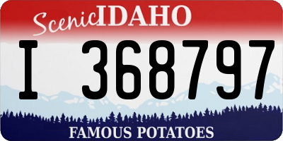 ID license plate I368797