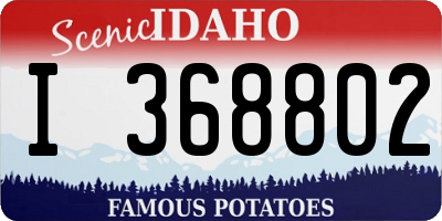 ID license plate I368802