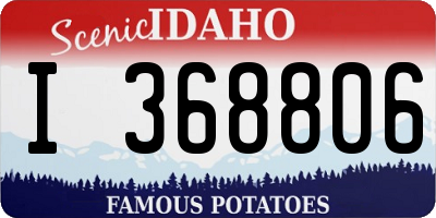 ID license plate I368806