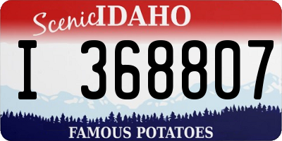 ID license plate I368807