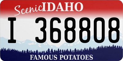 ID license plate I368808