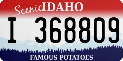 ID license plate I368809