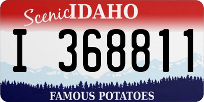 ID license plate I368811
