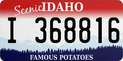 ID license plate I368816