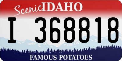 ID license plate I368818