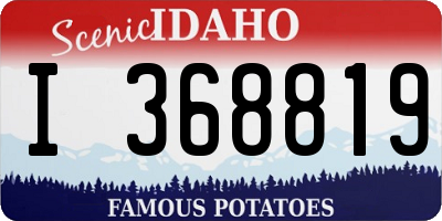 ID license plate I368819