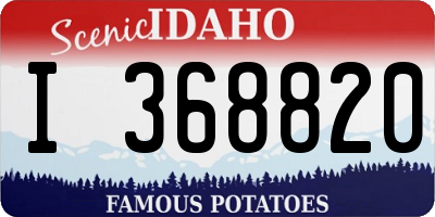 ID license plate I368820