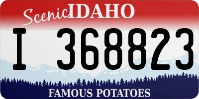 ID license plate I368823