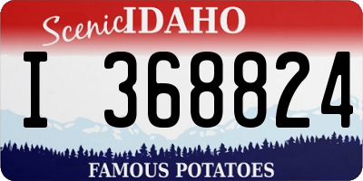 ID license plate I368824