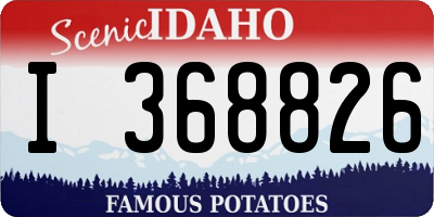 ID license plate I368826