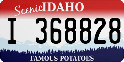 ID license plate I368828