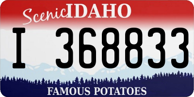 ID license plate I368833
