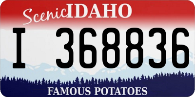 ID license plate I368836
