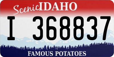 ID license plate I368837