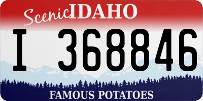 ID license plate I368846