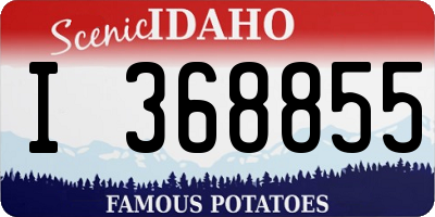 ID license plate I368855