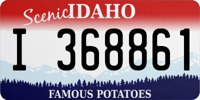 ID license plate I368861