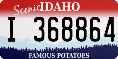 ID license plate I368864