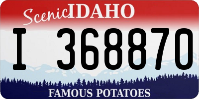 ID license plate I368870