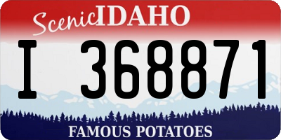 ID license plate I368871