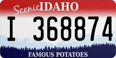 ID license plate I368874