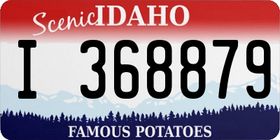 ID license plate I368879