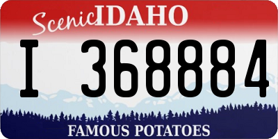 ID license plate I368884