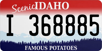 ID license plate I368885
